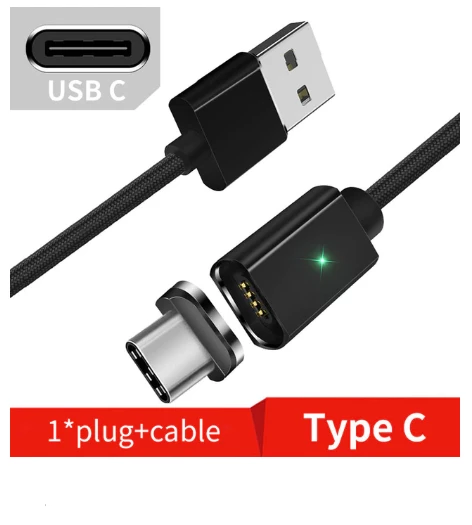 Cabo Magnético para iPhone e Android - Carregamento rápido - 3 Metros