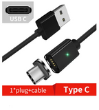 Cabo Magnético para iPhone e Android - Carregamento rápido - 3 Metros